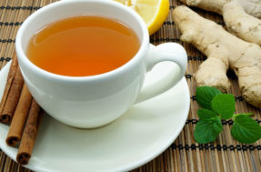 Chá com gengibre e louro: bebida caseira que ajuda a emagrecer