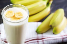 Poderoso Shake de banana com aveia para baixar o colesterol alto