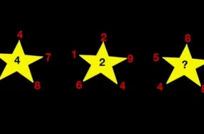 Desafio de lógica: encontre o número que está faltando nas estrelas