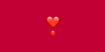 Emoji com ponto e coração