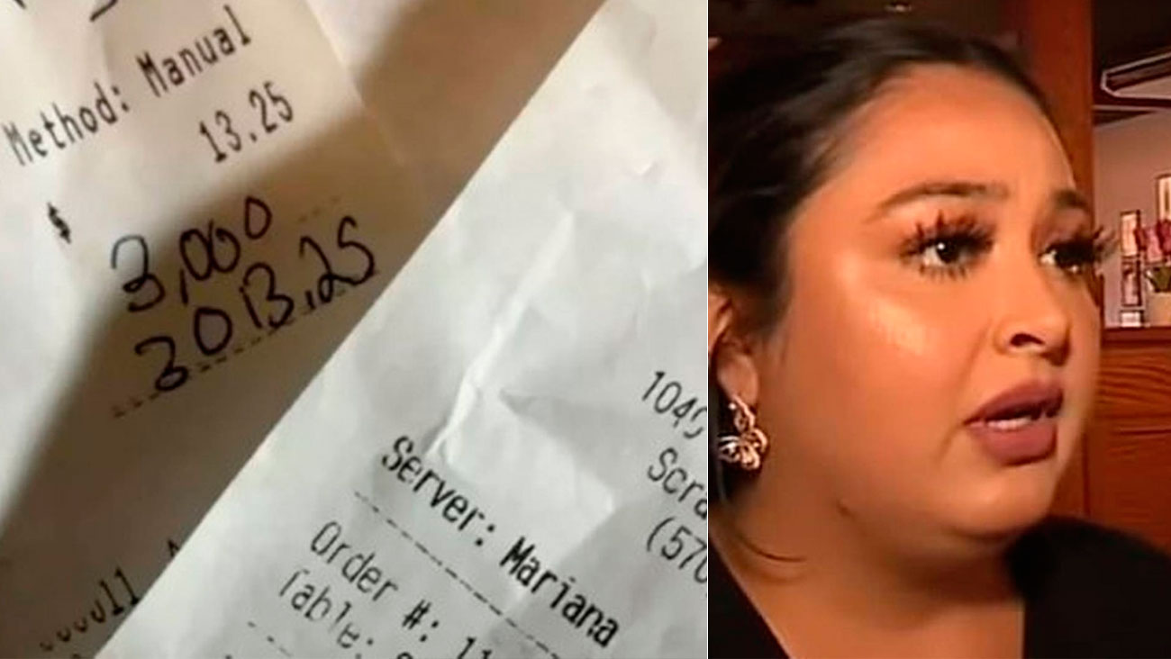 The dream turns into a nightmare after the waitress earns 15,500 Brazilian riyals in tips