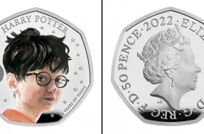 Rosto de Harry Potter estampa moeda no Reino Unido; veja como ficou