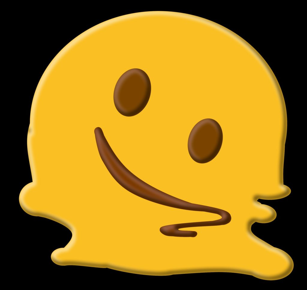 Emoji carinha derretendo