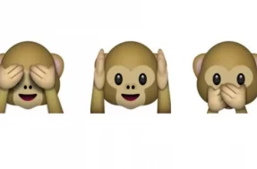 Conheça o verdadeiro significado dos emojis de macaco do WhatsApp