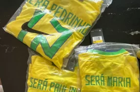 Brasileiro viraliza ao comprar camisetas da seleção erradas em site chinês