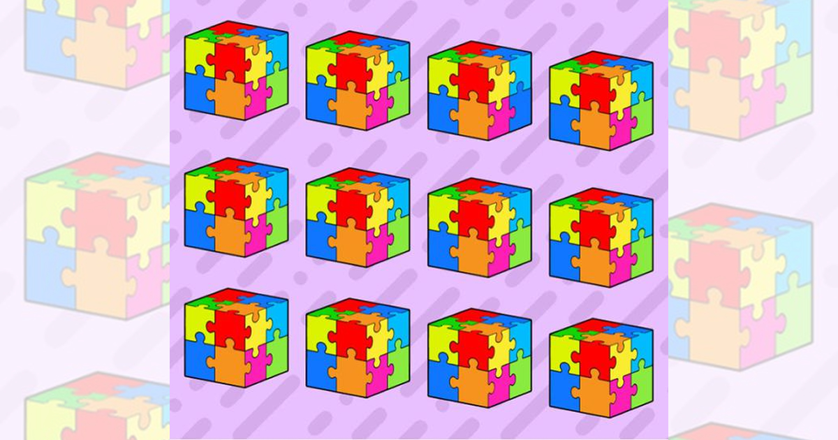 Hay 1 cubo diferente y tienes 5 segundos para encontrarlo.