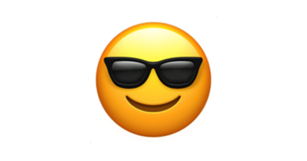 Emoji Sorridente Emoticon Masculino Feliz Simples Com Óculos