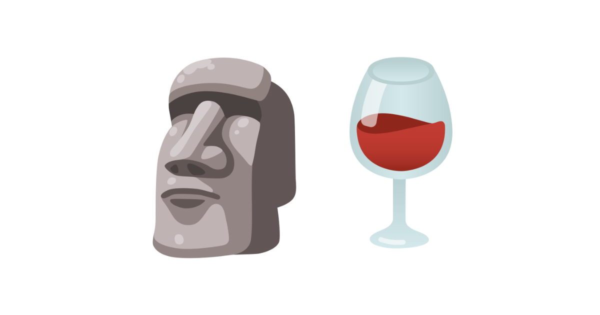 Fino Señores 🧐🍷🎩, Fino Señores /🗿 Moai Head Emoji and 🍷 Wine Glass  Emoji