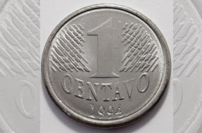 A moeda rara de 1 centavo que pode valer até R$ 300 hoje; veja o porquê