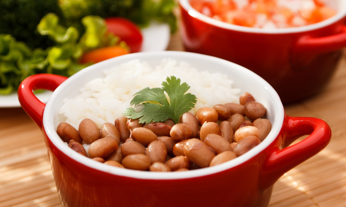 Arroz com feijão