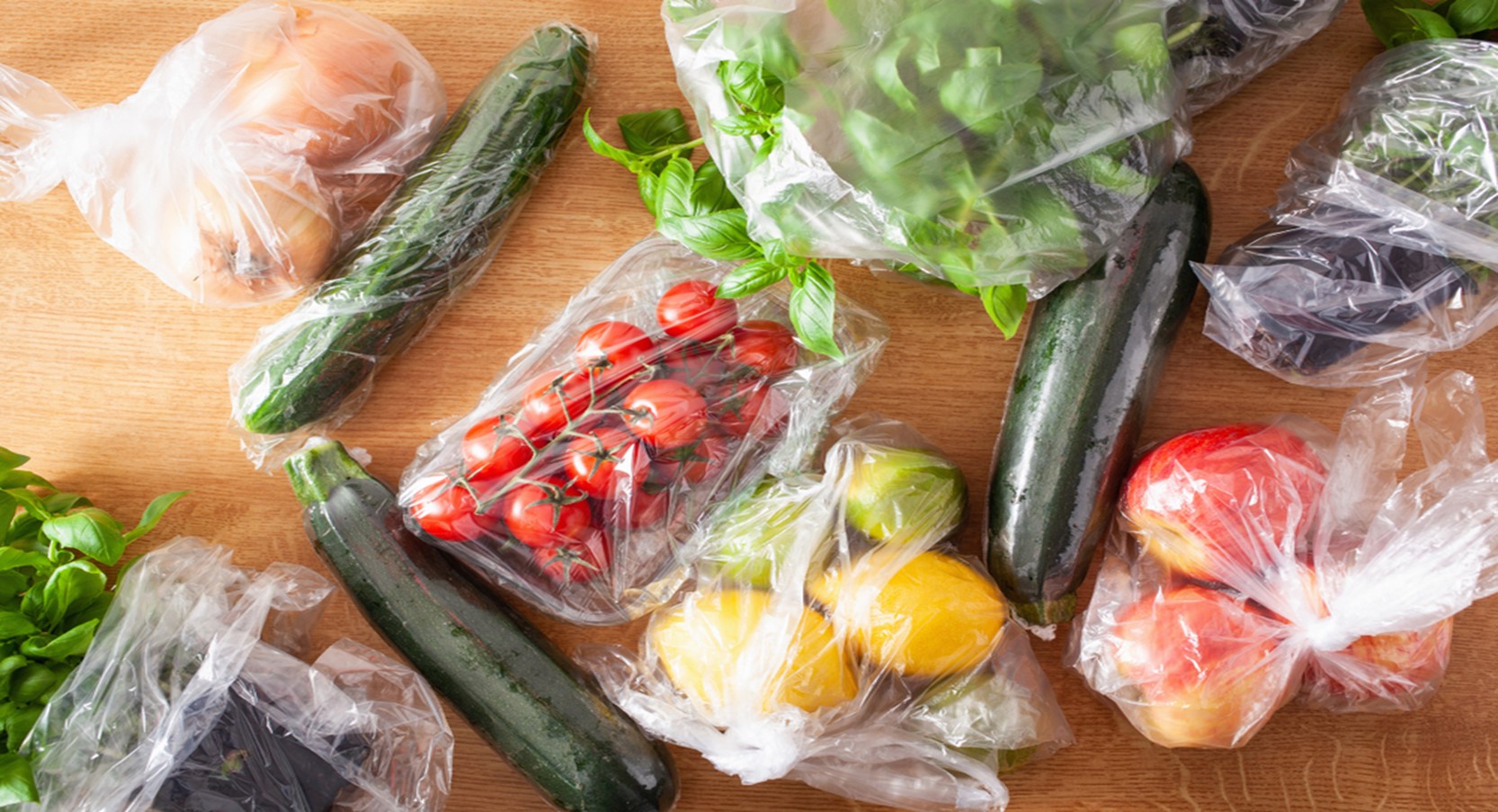 Guardar legumes em saco plástico