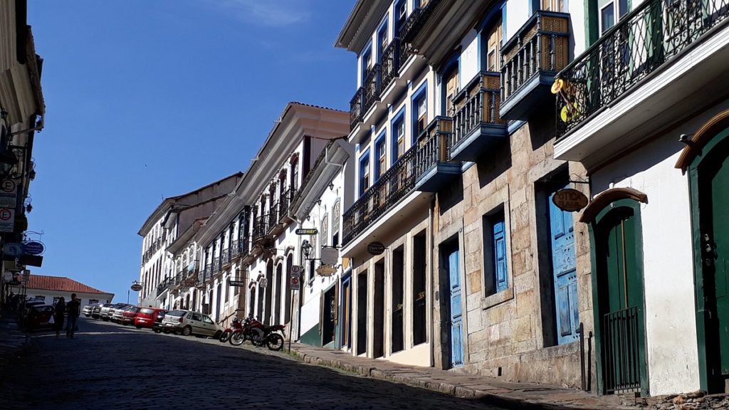 Rua Conde de Bobadela, em Ouro Preto, Minas Gerais