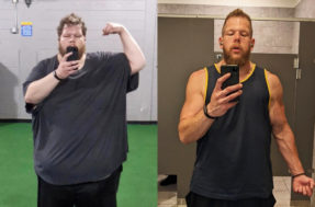 Homem perde 163 kg após término de relacionamento; veja o que ele fez