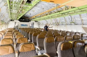Influenciadora compra um avião Boeing 777 para transformá-lo em algo inacreditável