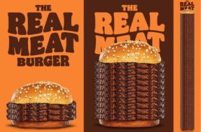 Após versão ‘queijuda’, Burguer King lança hambúrguer só com carne