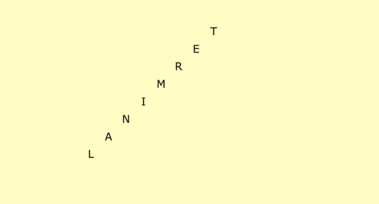 Gabarito - Caça-palavras: encontre "terminal" entre as letras