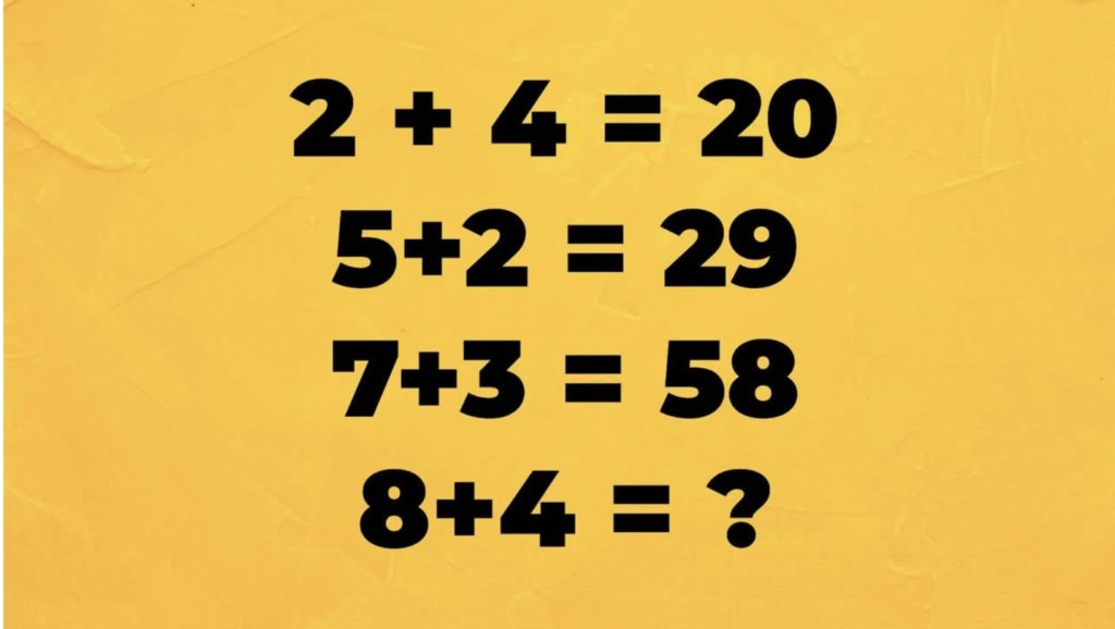 Resposta do desafio de lógica e matemática: Que número substitui a  interrogação no hex…