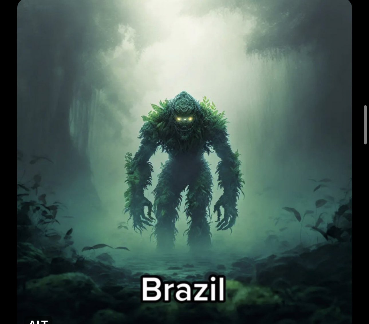 Brasil vilão por IA