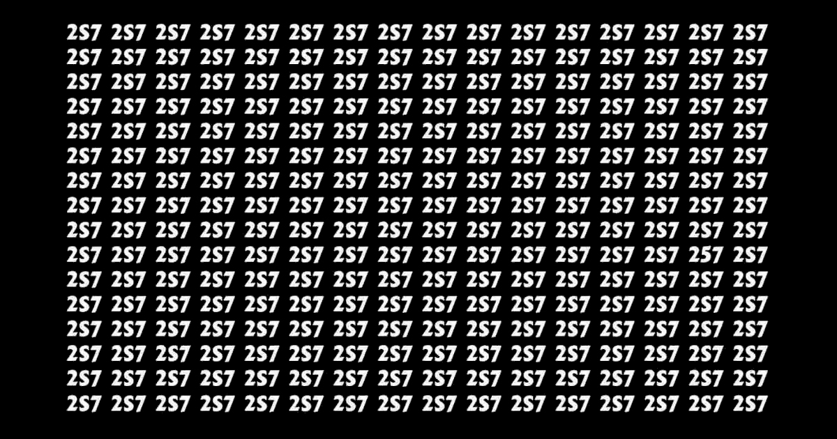 Solution 257 Dizem ser impossível achar o nº 257 nesta ilusão, mas alguns conseguem