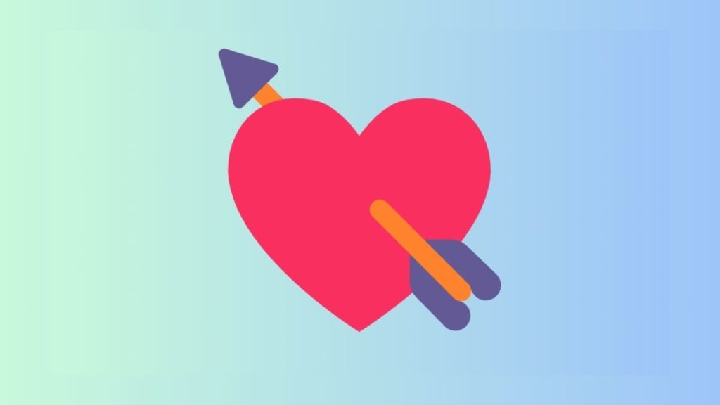 Emoji coração com flecha