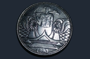 Antes do Plano Real: moeda de 5 cruzeiros de 1990 vale até R$ 280 hoje