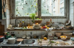 Você pode estar lavando panos de prato do jeito errado e os germes estão fazendo a ‘festa’ na sua cozinha