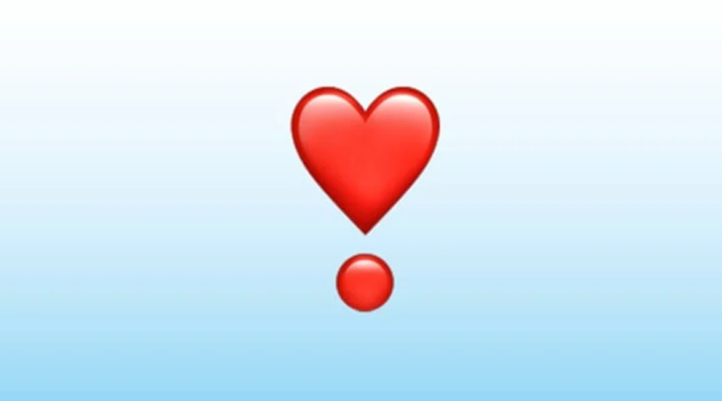 Emoji de coração com ponto: descubra o verdadeiro significado