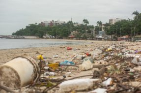 100% das praias brasileiras são poluídas por plástico, revela estudo