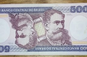 Cédula de 500 cruzeiros de 1981: você não vai acreditar quanto ela vale hoje